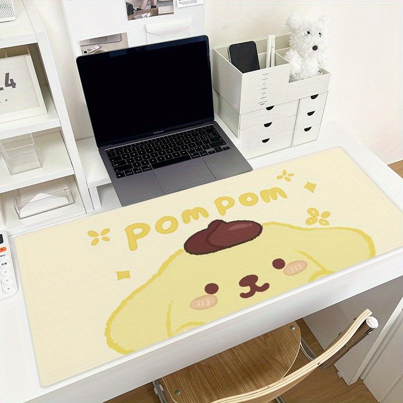 80*35cm Pompom Purin Sanrio Large Size Office Desk Mat Non-slip Computer Mouse Pad Game Pads Pc Accessories Mat Office Non-slip Computer Mouse