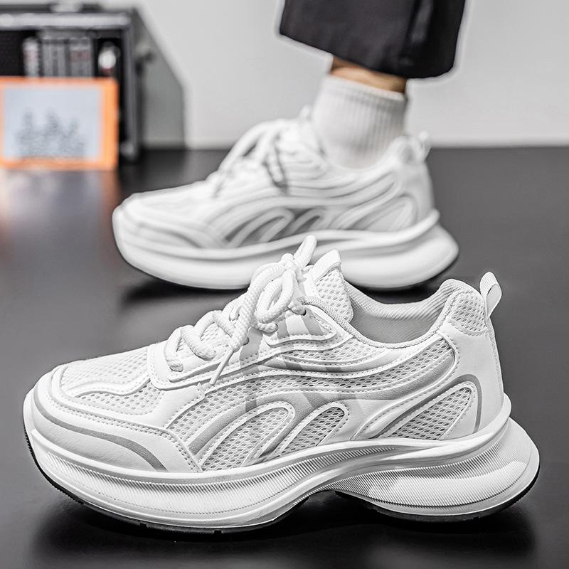 Fashion Men's Sneakers Breathable Mesh Casual Shoes Platform Dad Shoes Youth Student Sneaker Outdoor Training Shoes for Men Tenis Hombre