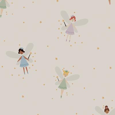 Self Adhesive Cute Fairy Wallpaper for Girls Bedroom Nursery Peel and Stick Wallpaper Cabinet Shelf Liner