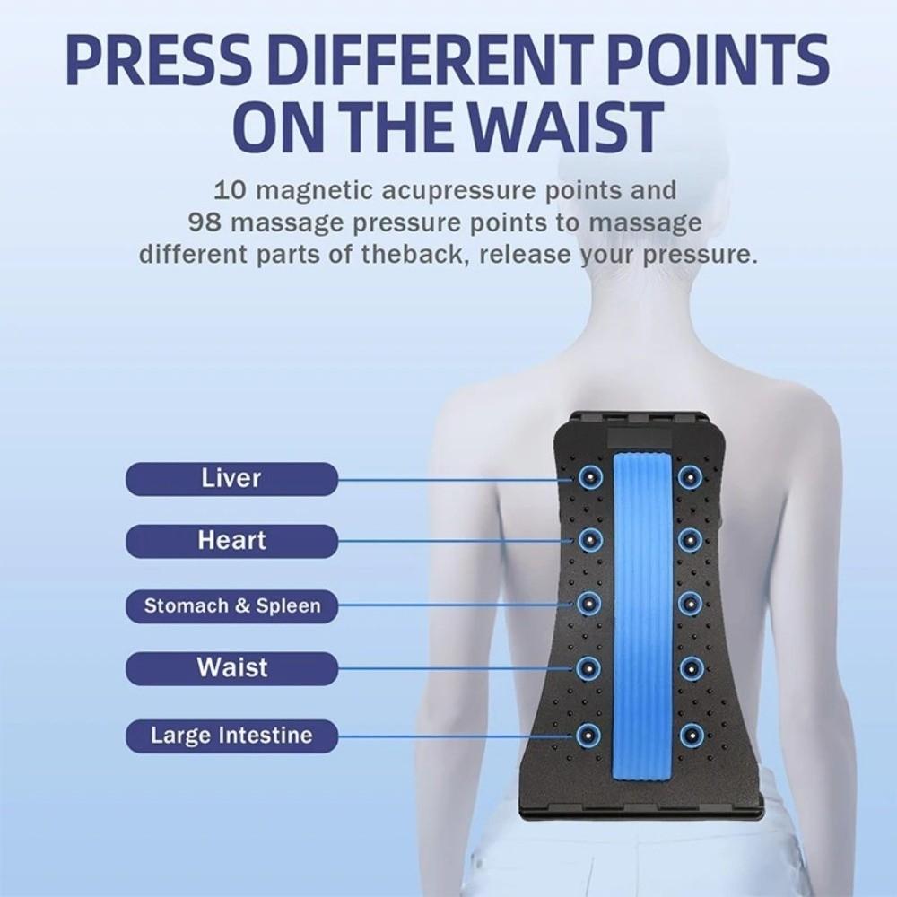 Magnetic Therapy Stretch Back Massager Multi-Level Relaxation Tool New Back Stretcher  Men