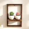 Square Shape Wall Floating Hanger Decorative Wall Mounted Shelf Plant Display Shelf  Kitchen