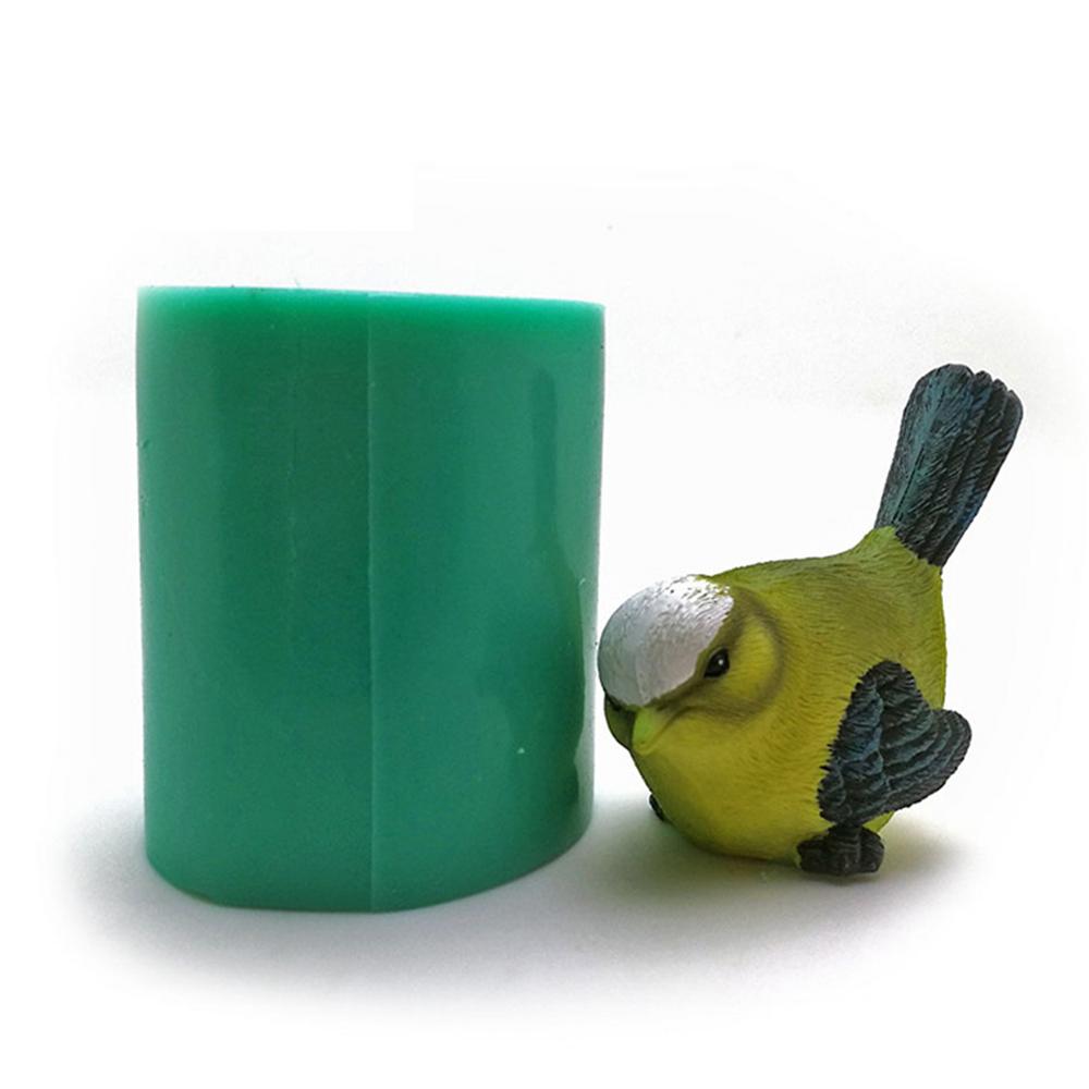 3D Simulation Cuckoo Silicone Mold Bird Shape Cake Decoration Tools Sparrow Sculpture Chocolate Candle Molds Birds Mould