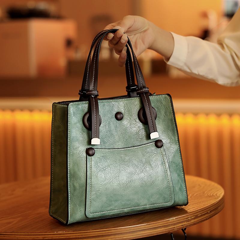 Vintage Women's Bag  Luxury Handbag Women Shoulder Bag Large Capacity Versatile Female Crossbody Bags
