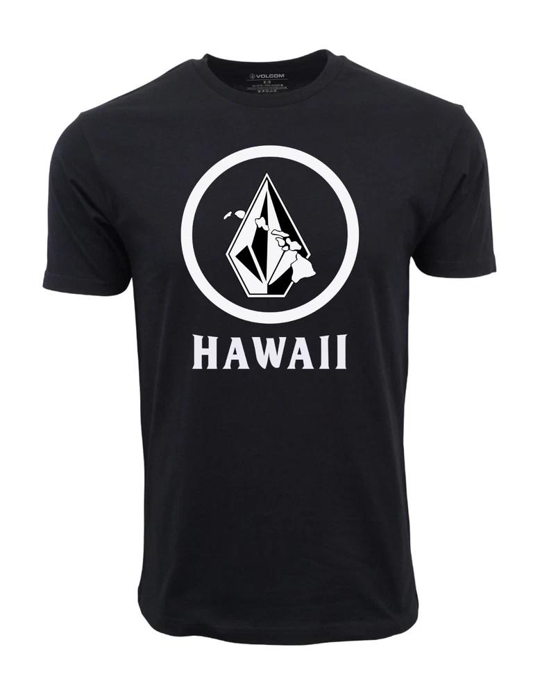 Volcoms Unisexs Premium Hawaii Stone Isaland Logo T Shirt New S