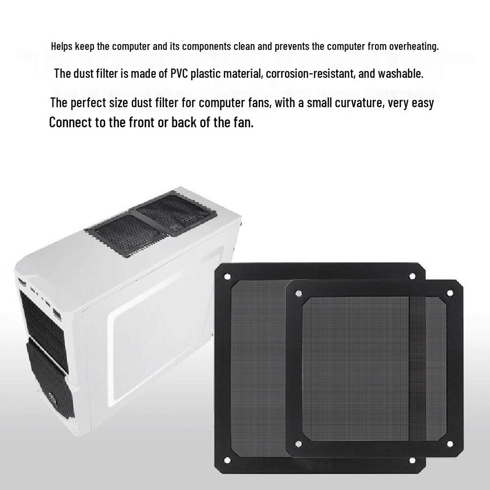 140x140mm Magnetic Dustproof Radiator Mesh with Frame - Reusable PVC/Nylon