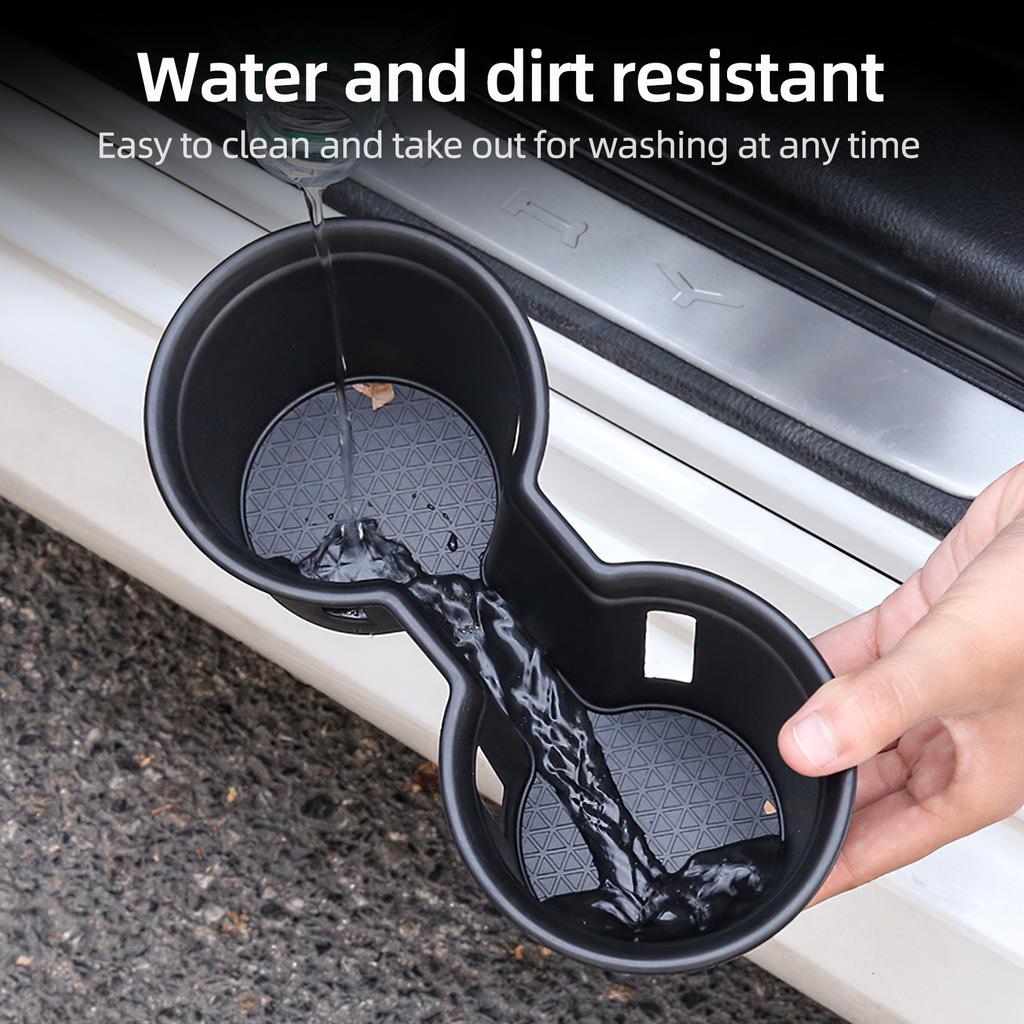For Toyota Camry 2018-2023 Silicone Front Cup Holder Liner Anti Slip Dustproof Central Console Interior Decor Car Accessories