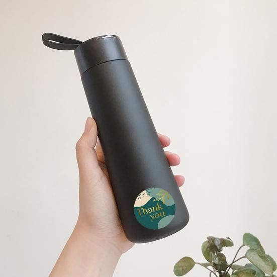 500Pcs/Roll Packaging Stickers Self-adhesive Thankyou Letter Pattern Expressing Gratitude DIY Thank You Label Stickers Gift Wrapping