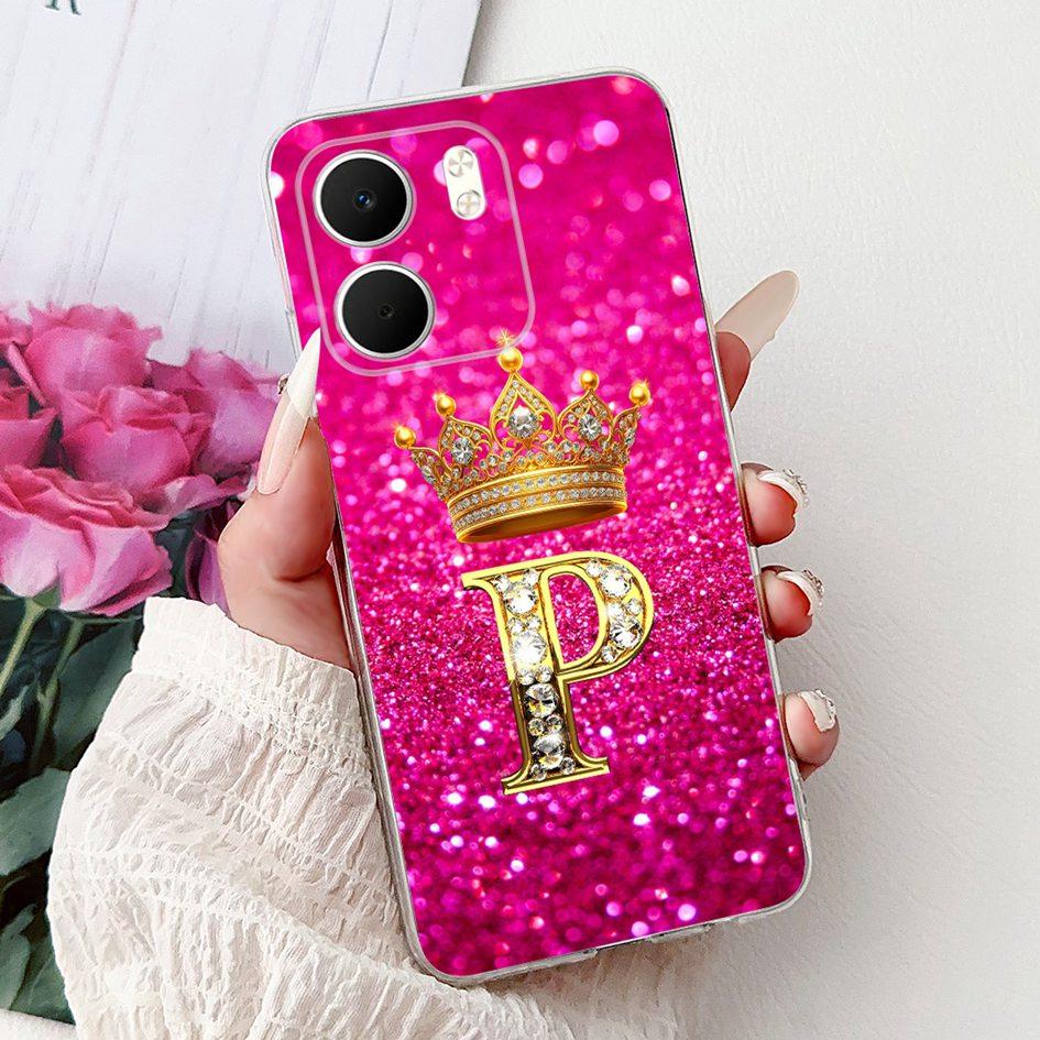 For OPPO A5x 4G Case CPH2725 Cover Luxury Crown Letters Soft Silicone Transparent Phone Cases For OPPO A5x Coque A 5x 2025 Funda
