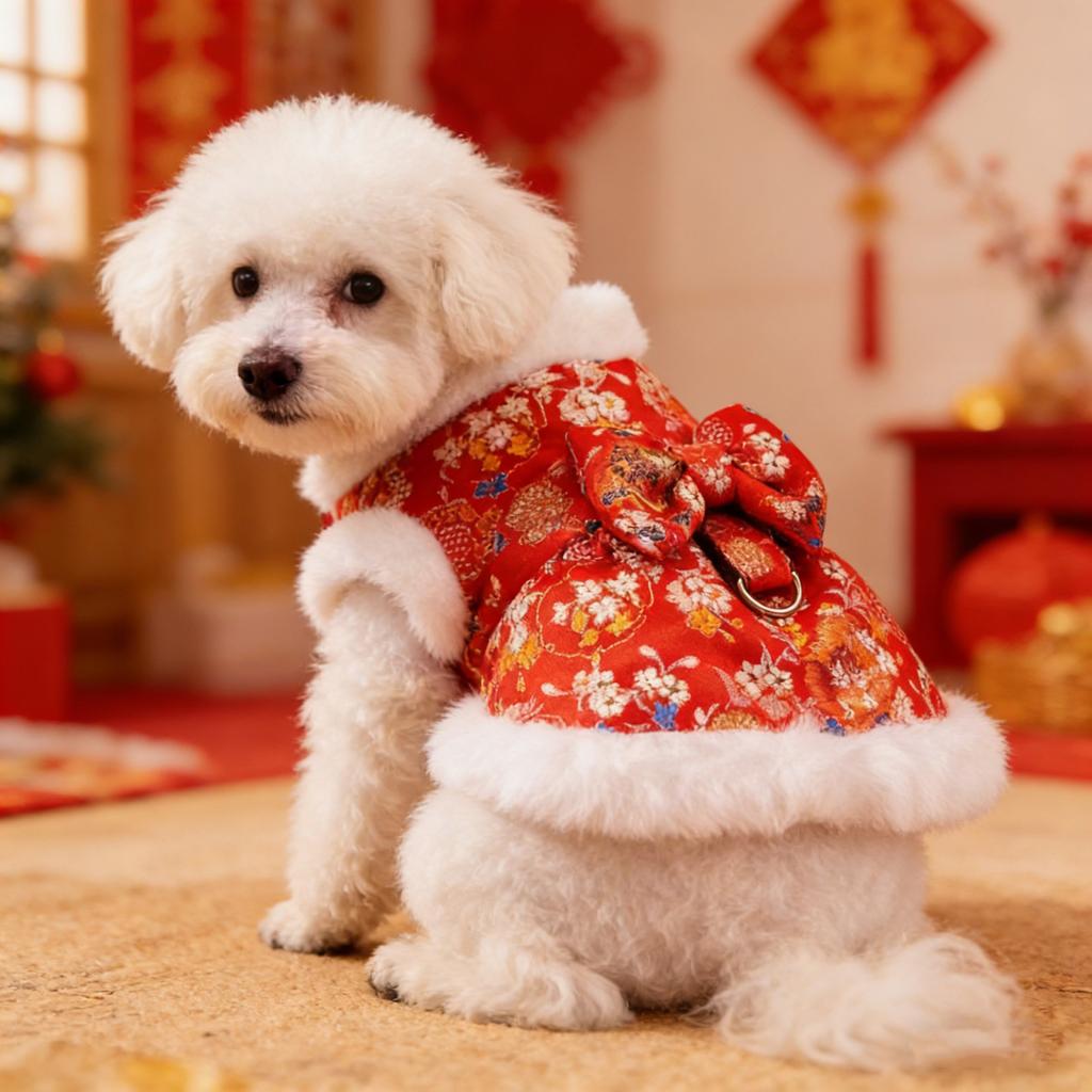Abbigliamento per Animali Domestici per Gatti e Cani. Vestiti Festivi per Animali per il Capodanno Cinese. gonne. io