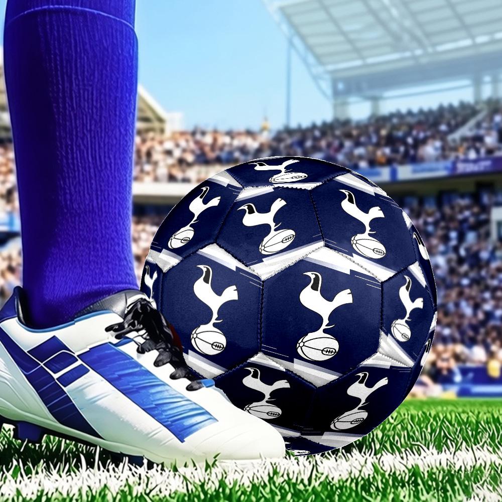 Tottenham Hotspur Football Club Size 5 Soccer Balls, Anti-Slip, Protective Football, Outdoor Sport, Practice Games, Birthdays Gift Suitable for Fan