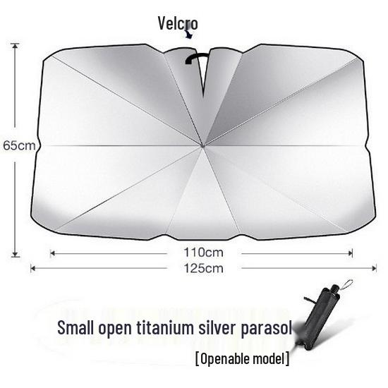 Foldable Car Windshield Sunshade - Heat Insulation & Sun Protection Curtain