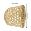 2Pcs Bamboo Lamp Shade Woven Lightweight Easy Installation Versatile Lampshade for Pendant Ceiling Hanging Lamps Rustic Decor
