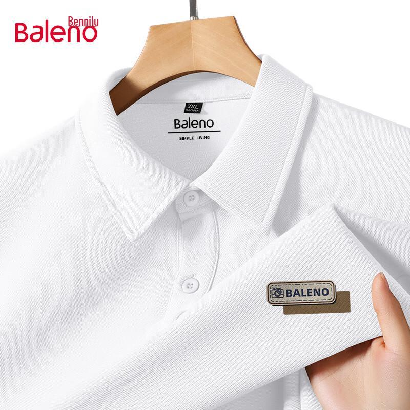 Baleno Men's Casual Loose Fit Short Sleeve Polo Shirt