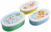 Skater Bento Box, Sealed Container, Storage Container, Made In Japan (Large 400ml, Medium 280ml, Small 180ml), Set of 3, Ag+, Shimajiro Design, 23