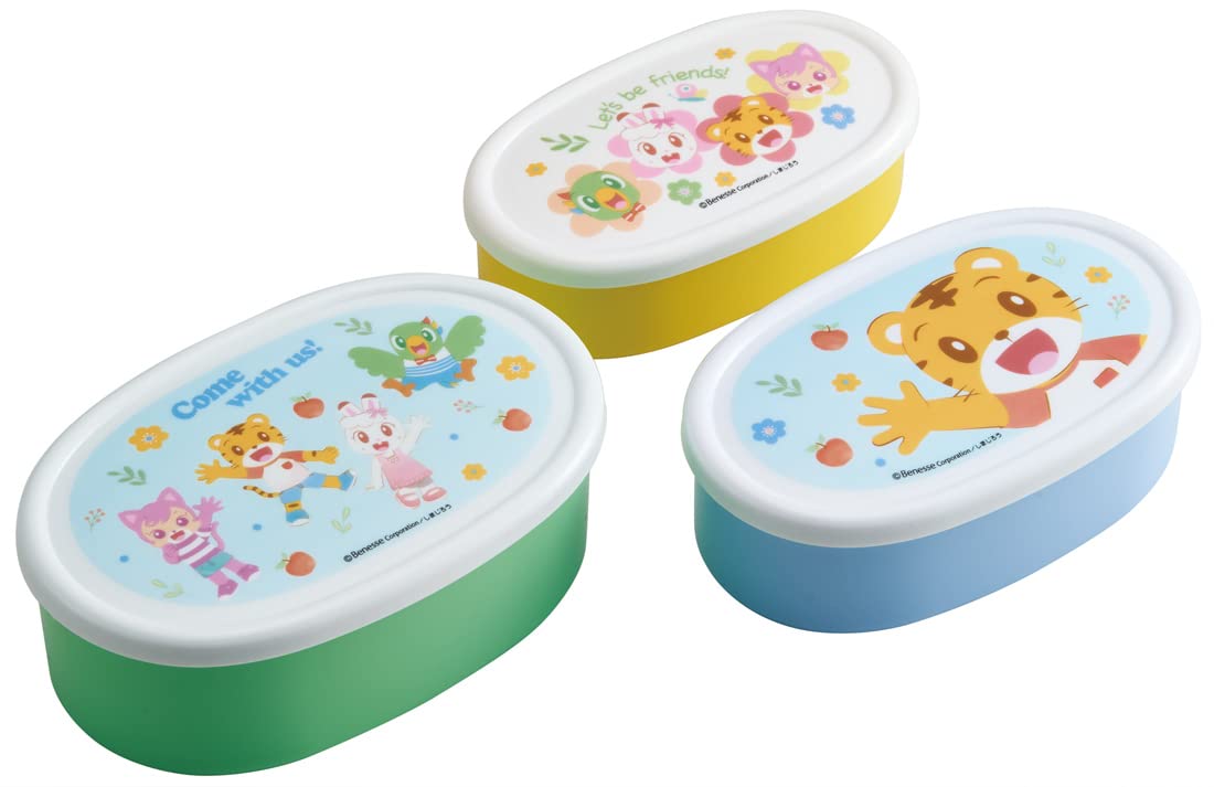 

Skater Ланч Герметичное хранение Сделано в Японии Средний Маленький Набор Шимаджиро 23 Коробка, Контейнер, Контейнер, (Большой 400мл, 280мл, 180мл), 3, Ag+