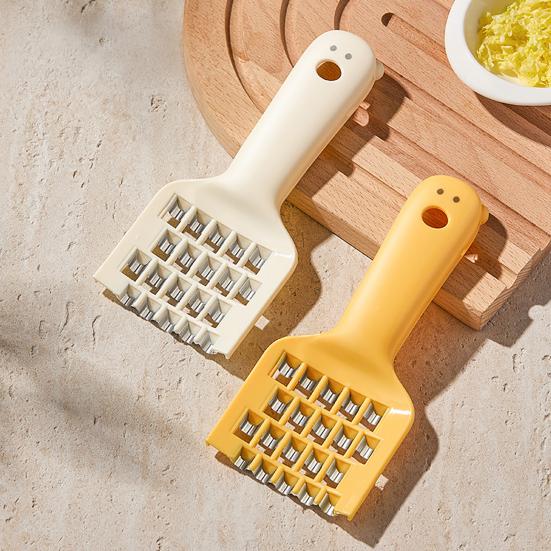 Vegetable Grater with Wide Handle Multi-Purpose Sharp Stainless Steel Blade Shredder Efficient Shredding Easy to Store Kitchen Tool