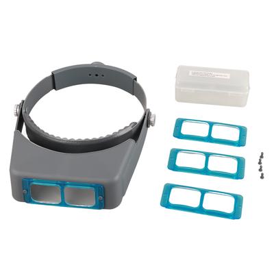 Headband Reading Magnifier with Four Optical Glass Lenses Jewelry Repair Tool
