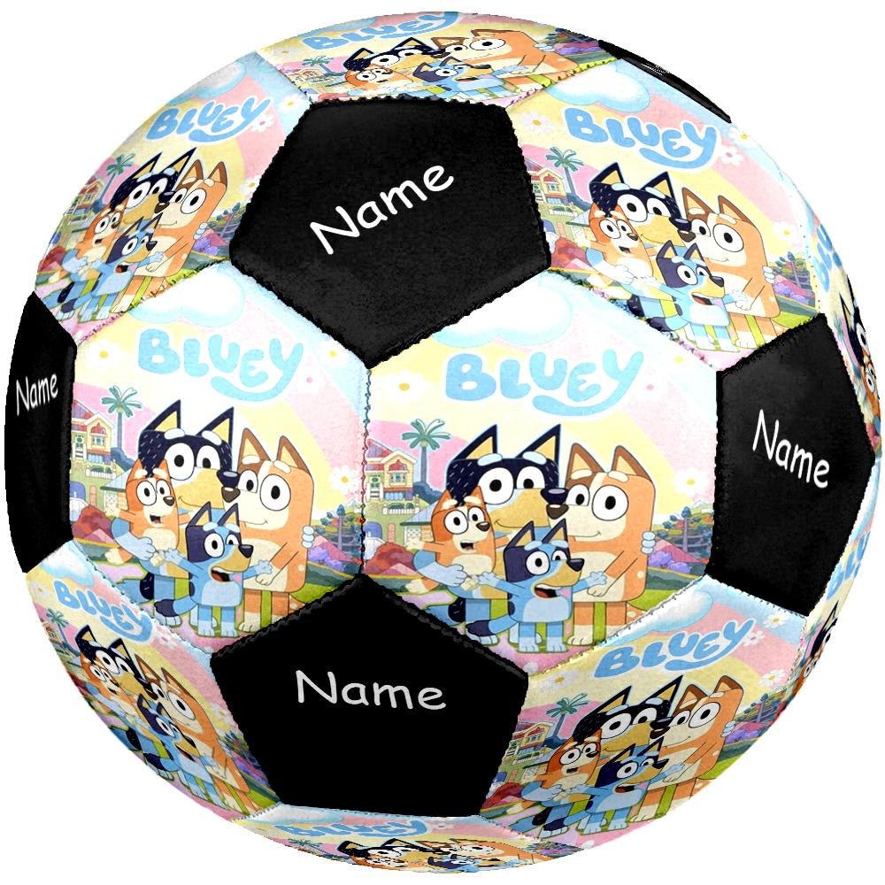 Custom Name Bluey Theme Size 5 Soccer Ball, Suitable for Both Indoor and Outdoor Matches, a Gift Suitable for Everyone.