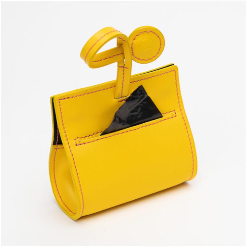 Spot PU Leather Bone-Shaped Pet Waste Bag Dispenser for Cats and Dogs