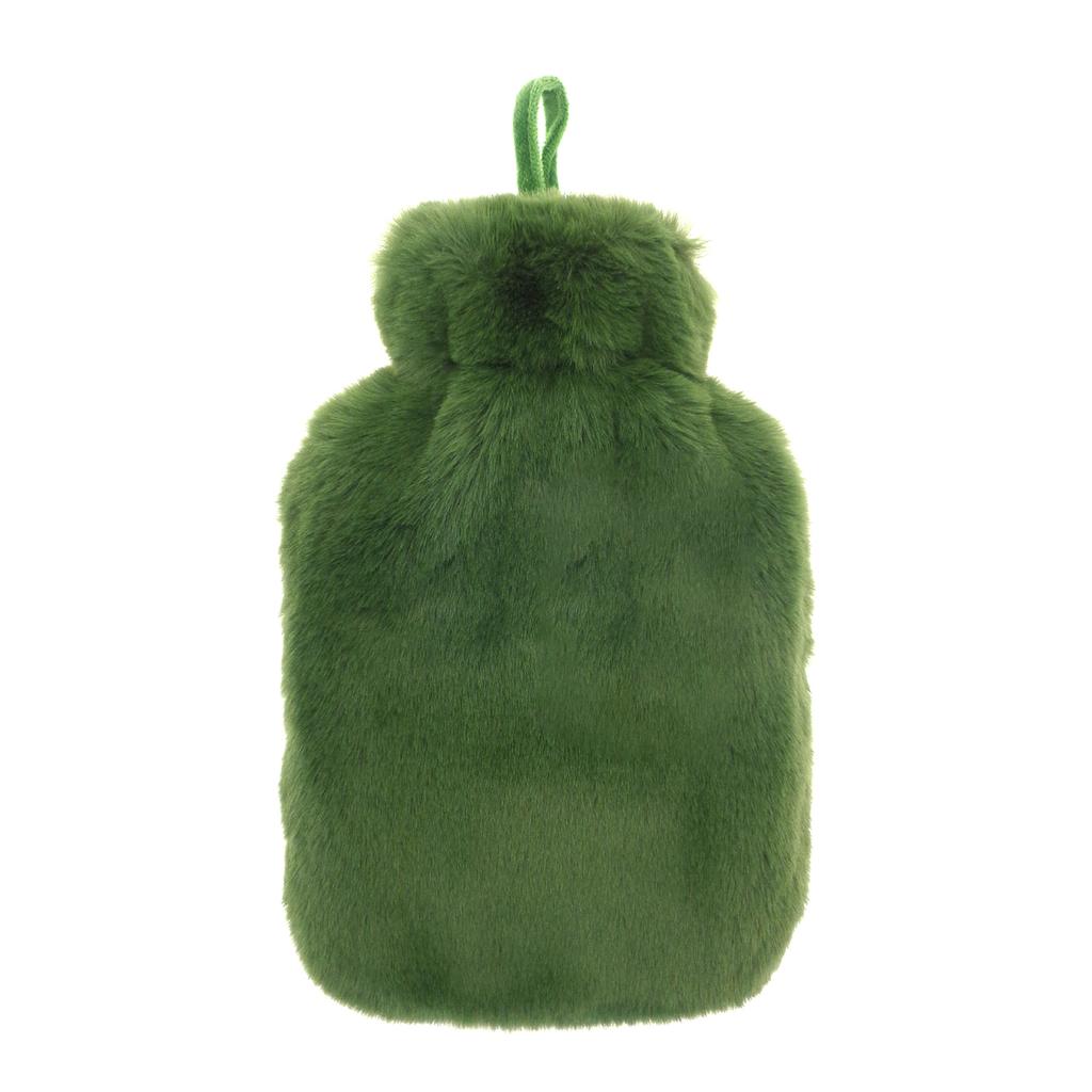 Schleife Super Luxus Kunstfell Wärmflasche und Bezug