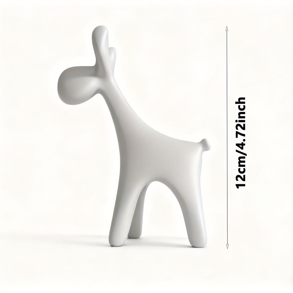 3D Printed European Style Deer Ornament Creative Home Craft Decoration For TV Cabinet Desktop Figurine Room Decor Gift