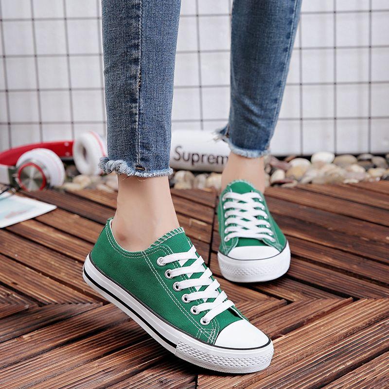 Student Canvas Shoes Female Casual Couple Male and Female Skate Shoes Korean Style Breathable Small White Shoes