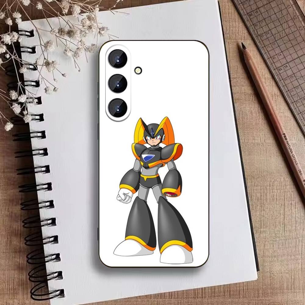 Anime Mega Man Phone Case For Samsung Galaxy A73,21,22,32,71,53,52,51,80,5G Soft Black Cover