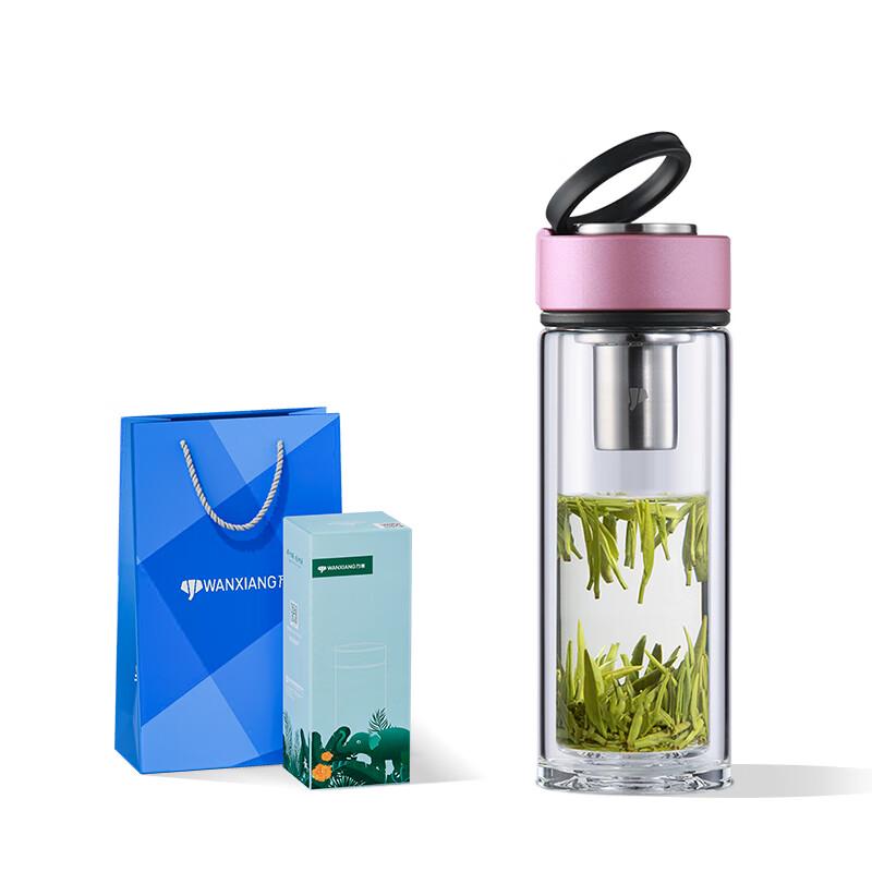 Double-Layer Borosilicate Glass Tea Tumbler