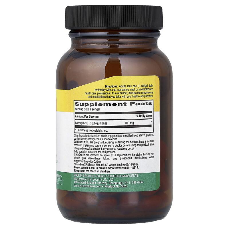 Vegan CoQ10, 100 Mg, 60 Vegan Softgels