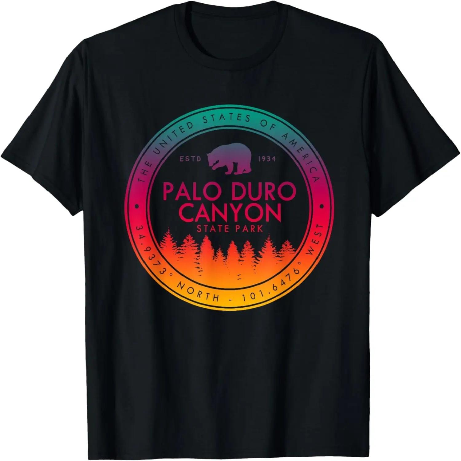 

Футболка с эмблемой Государственного парка каньона Пало-Дюран State Park Souvenirs Texas S чёрный