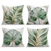 Leaf-Shaped Relief Abstract Marble Texture Pillowcase Throw Pillow Cover Cushion Covers Home Living Room Sofa Couch Seat Decor