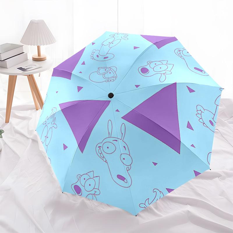 Rocko2pattern, automatic folding umbrella, portable and foldable design, 8 ribs, a Christmas or birthday gift.