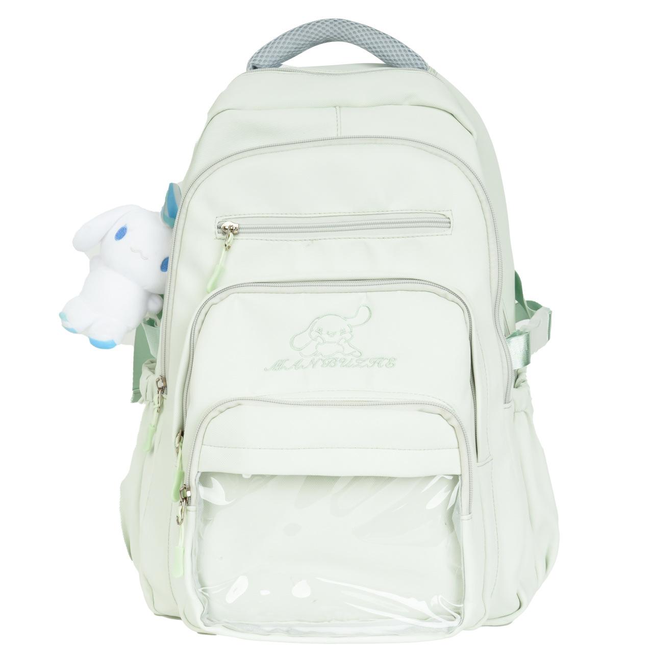 

Japanese Transparent Academy Ba Chi Pain Bag Large Capacity High Value Student School Bag Junior High School Fashion Nylon Backpack single package
