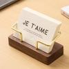 Wholesale Desktop Business Card Box High-End Front Desk Business Card Display Shelf Storage Box Table Display Creative Holder YLE380