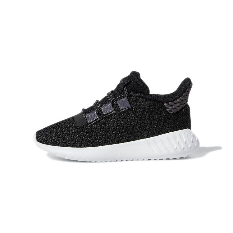 Adidas Originals Tubular Dusk El I Round Toe Lace-Up Slip-Resistant Durable Breathable Low-Top Walking Shoes Baby Shoes Charcoal B22489