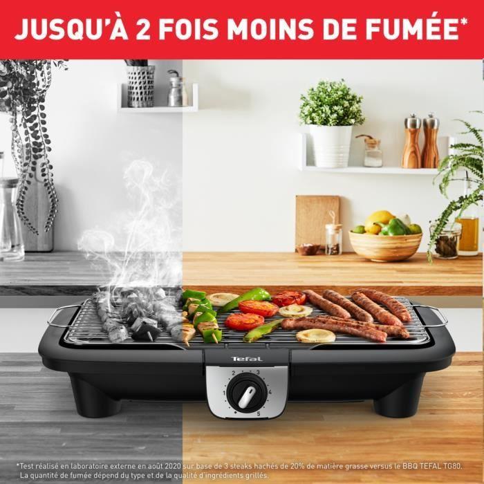 Tefal easygrill xxl barbecue électrique sur pieds, large surface, thermostat réglable, cuisson simultanée, bg921812