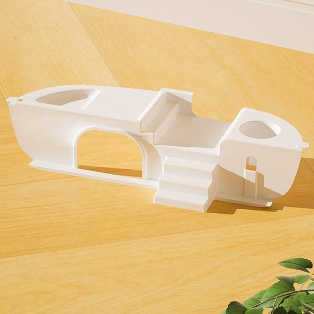 Acrylic Hamster Cage Transparent Tunnel Double Layer Hamster Villa Openable Lid Running Wheels Small Pet House for Small Animal