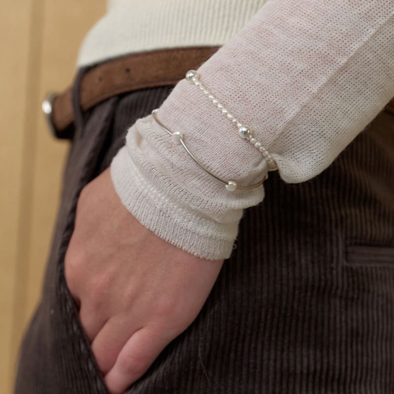 LOVE ME MONSTER Pearl & Bar Bracelet (L253MBC050)