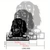 Maßgeschneidertes Irish Setter Hund Metall Wandkunst, Personalisierbares Namensschild für Tierliebhaber