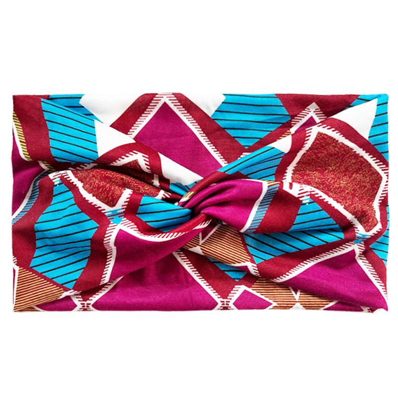 

Bohemian Yoga and Sports Wide Headband - Sweat-Absorbent & Elastic Cotton