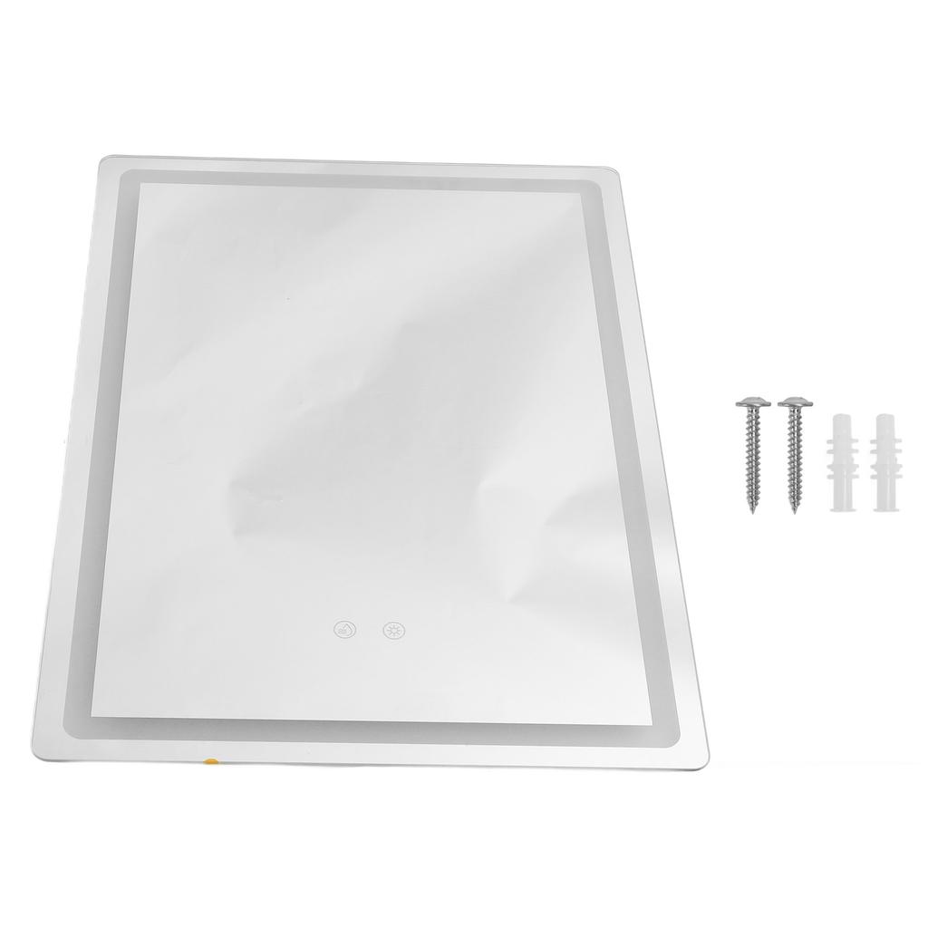 LED Bathroom Mirror Smart Touch Screen Anti Fog Dimmable Wall Mounted LED Vanity Mirror with Lights
