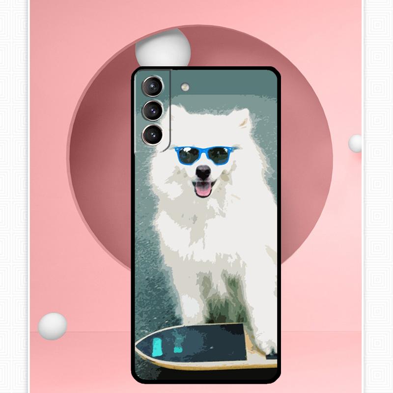 Samoyed Puppy Case For Samsung Galaxy S25 Ultra S21 S22 S23 S24 Ultra S9 S10 S20 Plus S25 FE Cover Funda