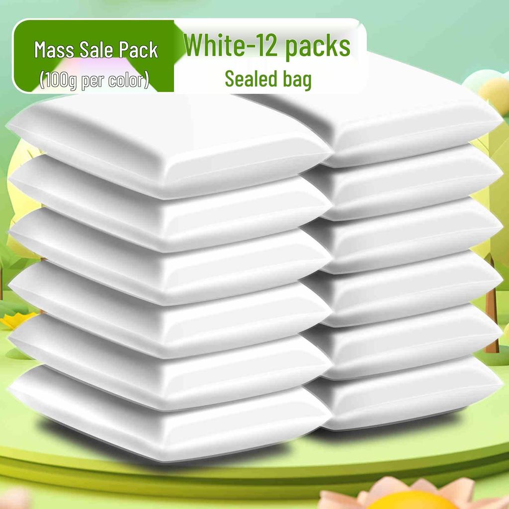 100g Weiße Tonerde für Kindergarten & Grundschule - Große Tüte für Handwerk und Modellieren