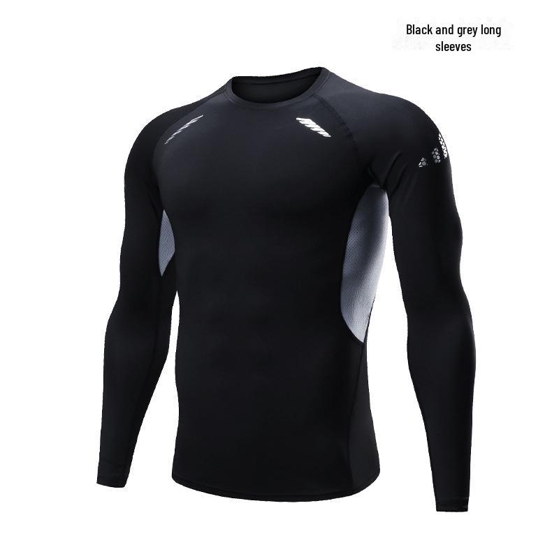 Men's Quick-Dry Short-Sleeve Sports T-Shirt - Breathable, Elastic, Ideal for Summer Training and Running