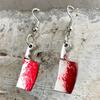 Halloween Bloodstain Scissors & Axe Dagger Earrings for Women - Exaggerated Party Accessories