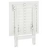 Bistro Table White 46 X 46 X 47 Cm Solid Acacia Wood