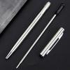 6 stycken metall kulspetspenna kontorssignaturpenna slät att skriva på gästsignaturpenna för hotellreception