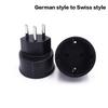 European France To Plugs Travel Adapter 3 Pin Plug 10A 250V Power Plug Eu To Switzerland Electrical Plug