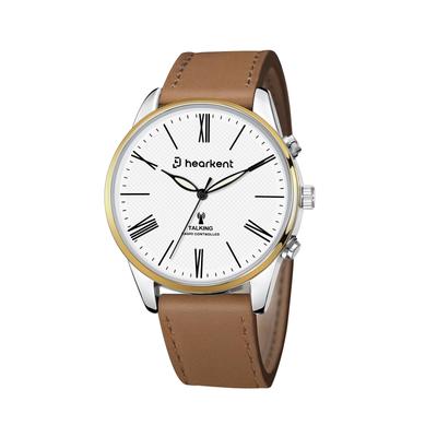 Hearkent Large Analog Talking Easy To Read for the Stylish and Senior Watch with Japanese Voice Accurate Time and Radio Control Men's Watch, Blind,