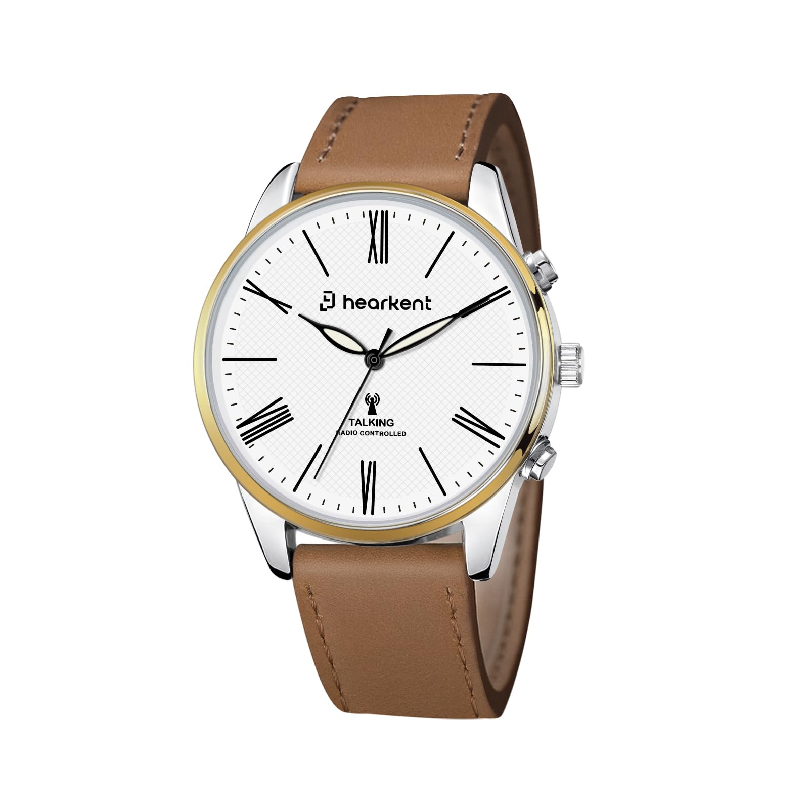 

Hearkent Large Analog Talking Easy to Read for the Stylish and Senior Watch with Japanese Voice Accurate Time and Radio Control Men s Watch, Blind,